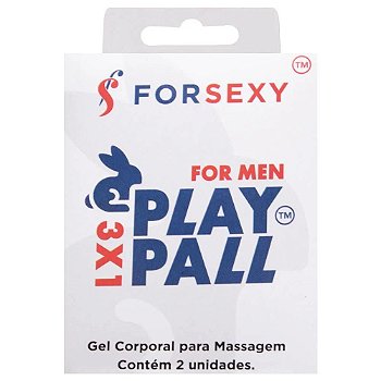 FORSEXY PLAY PALL - EXCITANTE MASCULINO PROVOCADOR DE EREÇÃO - SACHÊ - 2UN.
