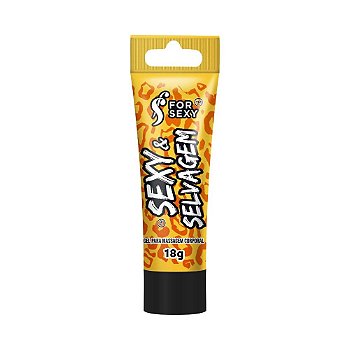 FORSEXY SEXY & SELVAGEM - GEL EXCITANTE 4 EM 1 (ESQUENTA, AROMATIZA, VIBRA E ESFRIA) - 18G