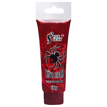 FORSEXY VIÚVA NEGRA - GEL EXCITANTE 4 EM 1 (EXCITA, VIBRA, ESFRIA, ESQUENTA) - 18G