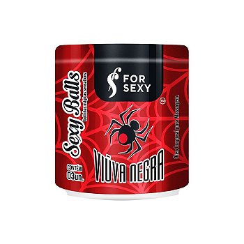 FORSEXY VIÚVA NEGRA - BOLINHAS FUNCIONAIS - 3UN