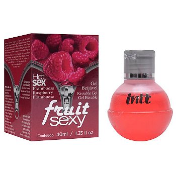 INTT FRUIT - GEL COMESTÍVEL PARA SEXO ORAL COM SABOR DE FRAMBOESA