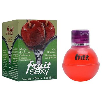 INTT FRUIT - GEL COMESTÍVEL PARA SEXO ORAL COM SABOR DE MAÇÃ DO AMOR