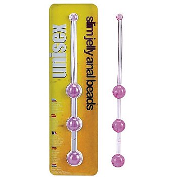 Mini bolas tailandesas com puxador - slim jelly anal beads