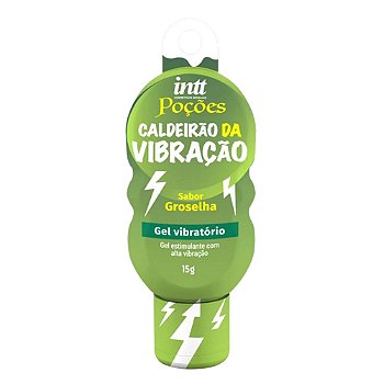 INTT POÇÕES - CALDEIRÃO DA VIBRAÇÃO - GEL VIBRADOR LÍQUIDO SABOR GROSELHA - 15GR