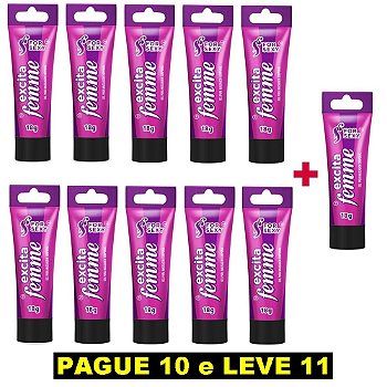 FORSEXY EXCITA FEMME - EXCITANTE CLITORIANO - 18G - KIT COM 11 UNIDADES