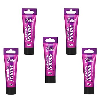 FORSEXY EXCITA FEMME - EXCITANTE CLITORIANO - 18G - KIT COM 05 UNIDADES