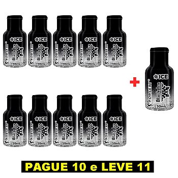 FORSEXY GEL ICE COMESTÍVEL - BLACK ICE - 30ML - KIT COM 11 UNIDADES
