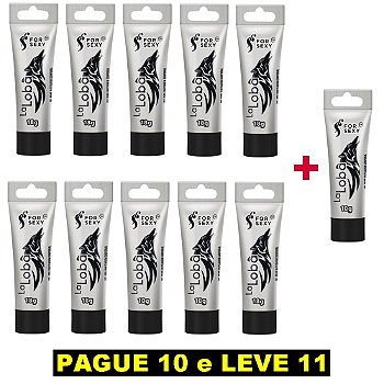 FORSEXY LA LOBA - GEL EXCITANTE 3 EM 1 (ESQUENTA, EXCITA E VIBRA) - 18G - KIT COM 11 UNIDADES