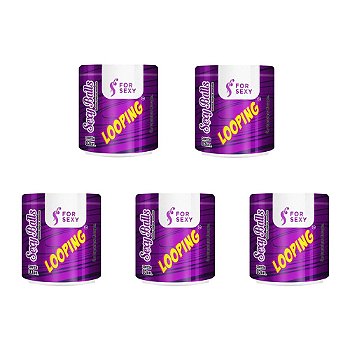 FORSEXY LOOPING - BOLINHAS FUNCIONAIS - EXCITANTE VAGINAL 4 EM 1 - 3UN - KIT COM 05 UNIDADES
