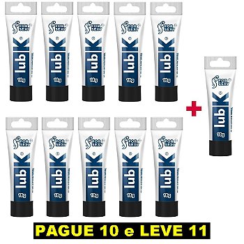 FORSEXY LUB K - GEL LUBRIFICANTE - NEUTRO - 18G - KIT COM 11 UNIDADES