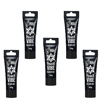 FORSEXY POWER VIBE BLACK ICE - GEL EXCITANTE - VIBRADOR LÍQUIDO - 18G - KIT COM 05 UNIDADES