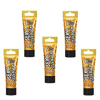 FORSEXY SEXY & SELVAGEM - GEL EXCITANTE 4 EM 1 (ESQUENTA, AROMATIZA, VIBRA E ESFRIA) - 18G - KIT COM 05 UNIDADES
