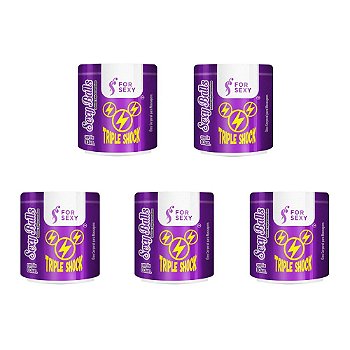 FORSEXY TRIPLE SHOCK - BOLINHAS FUNCIONAIS ELETRIZANTES - 3UN - KIT COM 05 UNIDADES