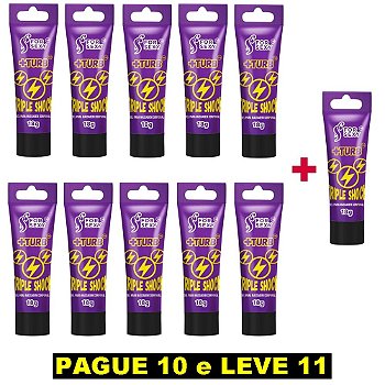 FORSEXY TRIPLE SHOCK - GEL EXCITANTE INTERATIVO 4 EM 1 (ELETRIZA, VIBRA, EXCITA E AROMATIZA) - 18G - KIT COM 11 UNIDADES