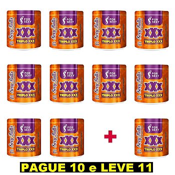 FORSEXY TRIPLO X - BOLINHAS FUNCIONAIS - 3UN - KIT COM 11 UNIDADES