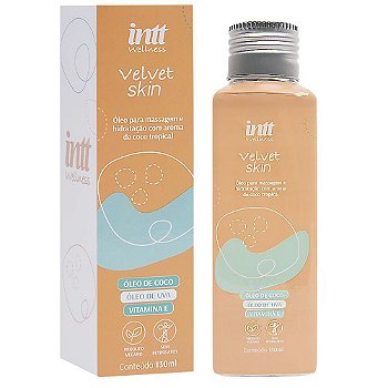 INTT VELVET SKIN - ÓLEO PARA MASSAGEM AROMA DE COCO - 130ML