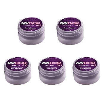 FORSEXY 100DOR - POMADA PARA SEXO ANAL SEM DOR - 4G - KIT COM 05 UNIDADES