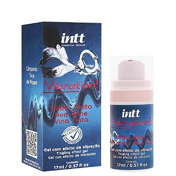 INTT VIBRATION 50 TONS DE PRAZER - GEL VIBRADOR LÍQUIDO SABOR VINTO TINTO
