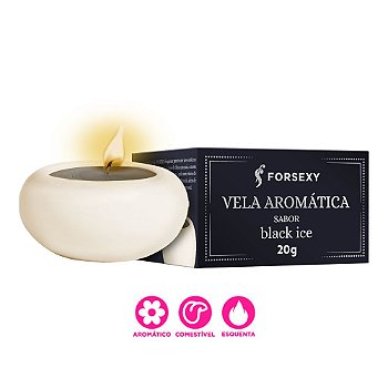 FORSEXY VELA AROMÁTICA BEIJÁVEL - SABOR BLACK ICE