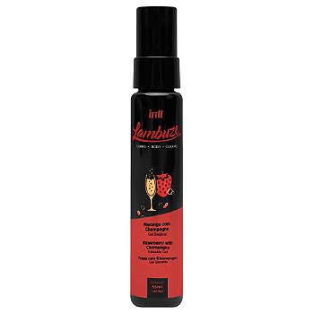 INTT LAMBUZE AIRLESS - GEL PARA SEXO ORAL SABOR MORANGO COM CHAMPAGNE - 50GR