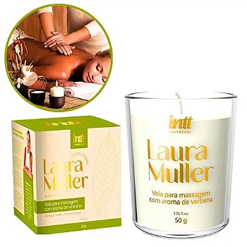 INTT VELA PARA MASSAGEM AROMA DE VERBENA - BY LAURA MULLER