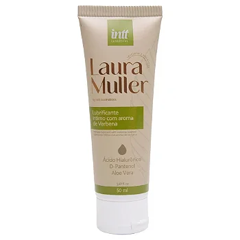INTT LUBRIFICANTE LAURA MULLER - GEL LUBRIFICANTE ÍNTIMO COM AROMA DE VERBENA - ÁCIDO HIALURÔNICO, D-PANTOL, ALOE VER - 50ML