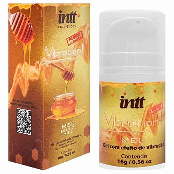 INTT VIBRATION POWER MEL - GEL VIBRADOR LÍQUIDO EXTRA FORTE SABOR MEL