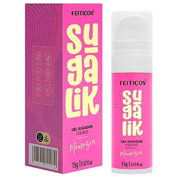 Feitiços Sugalik Momozin - Sugador Pulsador Líquido 15G - aroma morango com chantilly