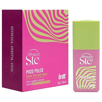 Intt Pico Pulse By Prazer Ste - Gel Sugador Multifuncional Unissex Beijável - aroma melancia