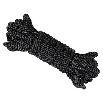 SHIBARI CORDA PARA BONDAGE AMARRAÇÃO BDSM 10 METROS - COR PRETA