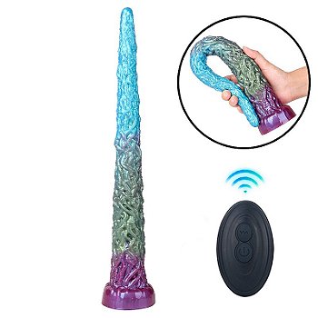 Alien Intruder - Plug anal com vibração recarregável com controle remoto - 41,0 x 5,3cm