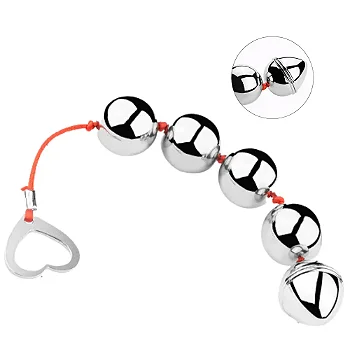 Cordão tailandês com esferas em metal inox