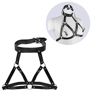 Kit bdsm fetiche - Hardness coleira mordaça prendedor mamilos