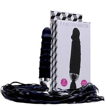 CHICOTE COM PENETRADOR VIBRADOR COM 7 TIPOS DE VIBRAÇÕES