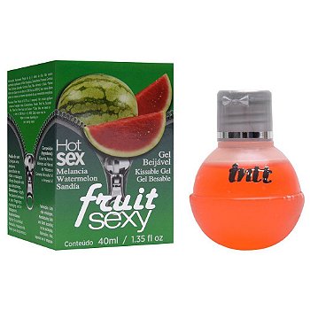 INTT FRUIT - GEL SEXO ORAL COMESTÍVEL COM FUNÇÃO DE AQUECER AROMA MELANCIA