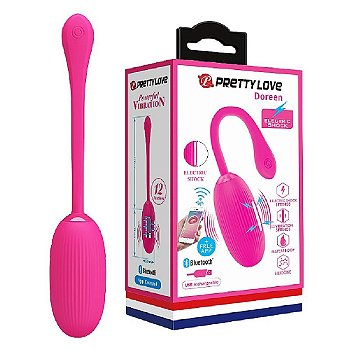 PRETTY LOVE DOREEN - CÁPSULA VIBRATÓRIA COM ESTIMULOS ELÉTRICOS, RECARREGÁVEL - COM 12 MODOS DE VIBRAÇÃO E 3 MODOS DE ESTÍMULOS ELÉTRICOS