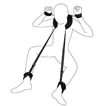BONDAGE KITS - ALGEMA PARA BRAÇOS E PERNAS COM APOIO DE CABEÇA