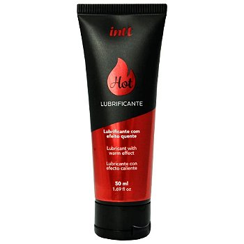 INTT LUBRIFICANTE BEIJÁVEL COM EFEITO DE ESQUENTAR 50 ML - AROMA MORANGO