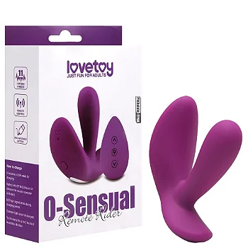 LOVETOY O-SENSUAL REMOTE RIDER - PLUG ANAL RECARREGÁVEL COM CONTROLE REMOTO SEM FIO