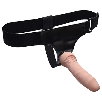 BAILE ULTRA PASSIONATE CYBER SKIN PENIS - CINTA COM PÊNIS EM CYBERSKIN PARA INVERSÃO DE PAPÉIS - 16 X 3 CM