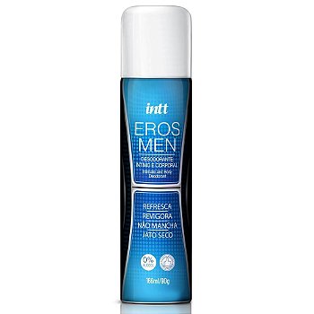 INTT EROS MEN -  DESODORANTE ÍNTIMO MASCULINO JATO SECO 166ML/90GR