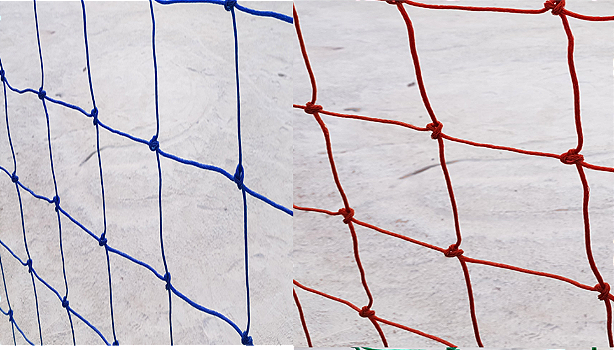 Rede de Proteção quadras e campos de futebol Fio 4(Duas Cores)