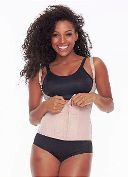 Corselet Modelador Nude Alta Compressão 8 Barbatanas Biobela 1646