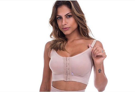 Sutiã Pós-Cirúrgico Sem Reforço com Fecho Frontal Biobela 1624