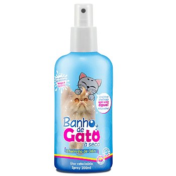 Banho de Gato a Seco 200ml - Cheirinho de Odin