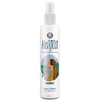 Alergicat 250ml - Banho seco que previne a alergia aos pelos de gato