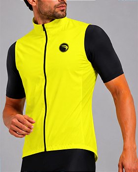 COLETE CORTA VENTO CICLISMO SÓDBIKE, 3 BOLSOS, ZIPER FULL