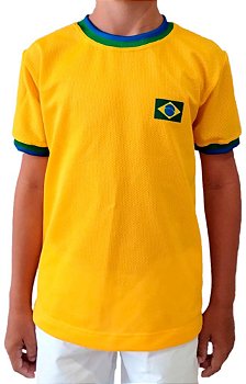 CAMISETA INFANTIL BRASIL DRY CASUAL