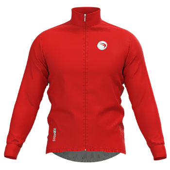 CORTA VENTO CICLISMO MASCULINO SÓDBIKE, 3 BOLSOS, ZIPER FULL, VERMELHO