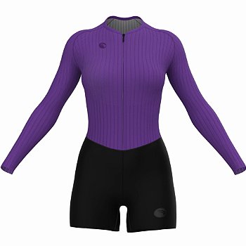 MACAQUINHO CICLISMO MAX FEMININO SÓDBIKE, MANGA LONGA, FORRO GEL E ESPUMA MISTO